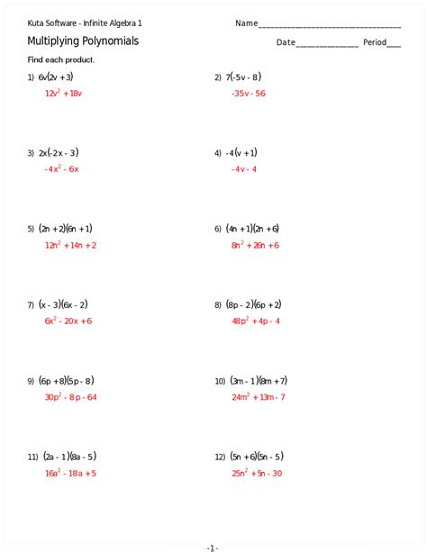 multiplying polynomials worksheet answers algebra 2